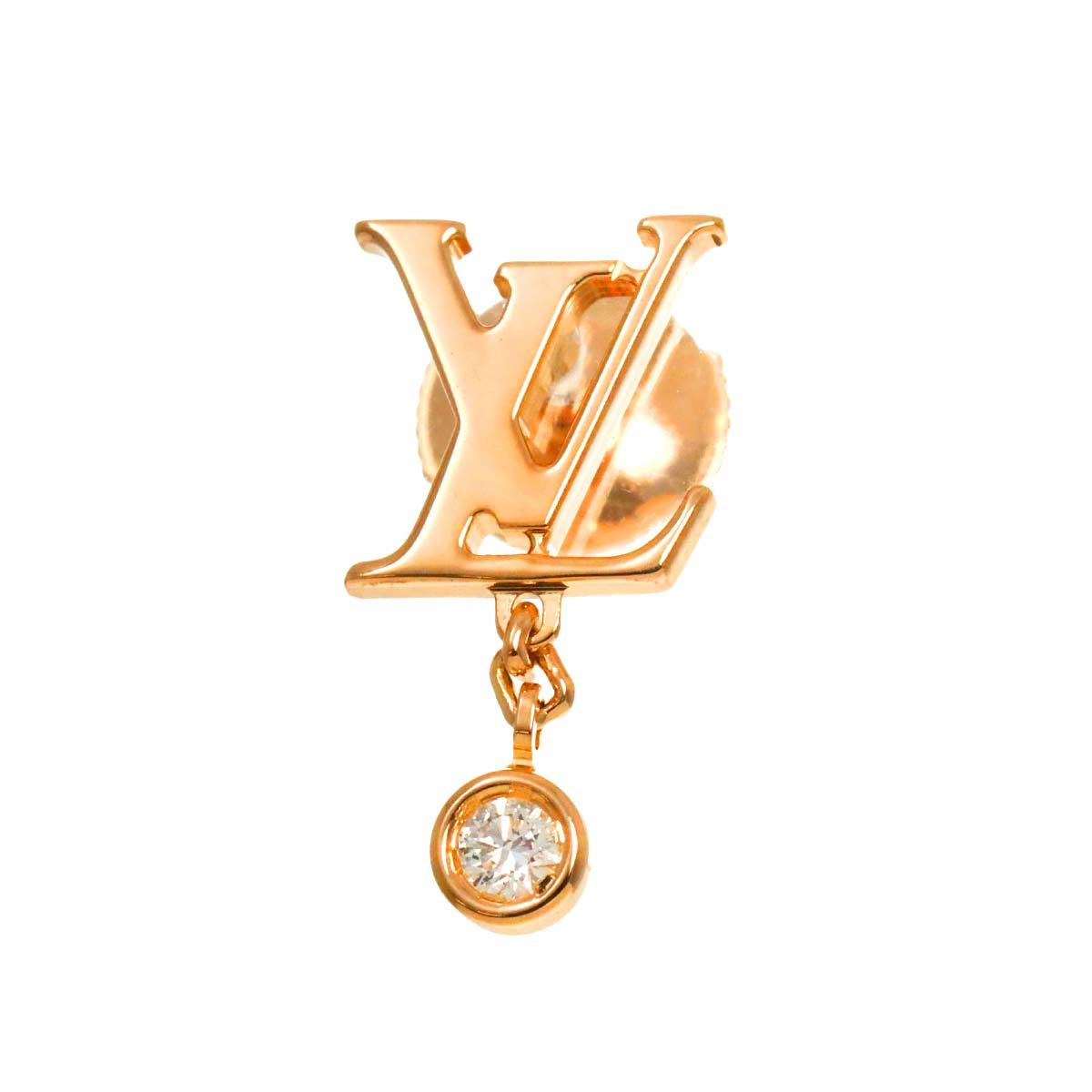 ルイ ヴィトン LOUIS VUITTON イディール ブロッサム ダイヤ ピアス  