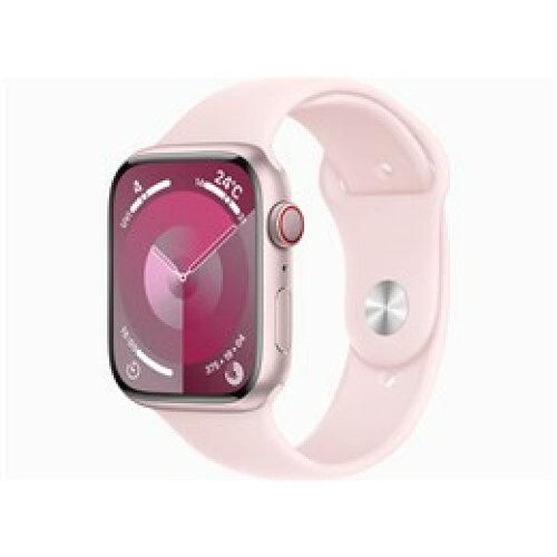 4営業日で発送 MRMK3JA Apple Watch Series 9 GPS Cellularモデル - 45mmピンクアルミニウムケー