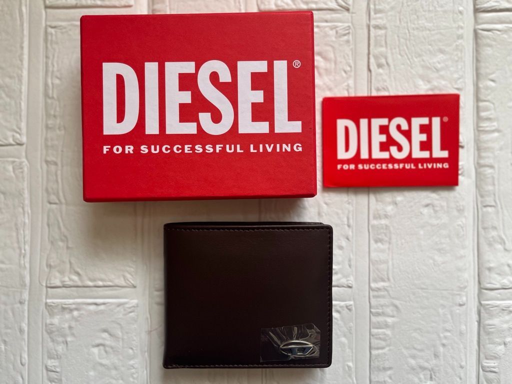 ☆ 新品 ☆ 人気 DIESEL ディーゼル 財布 二つ折り ブラウン