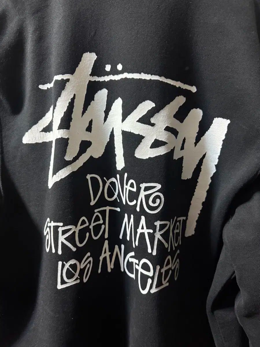 STUSSY Dover Street Market LA フーディー ジップアップ ブラック M