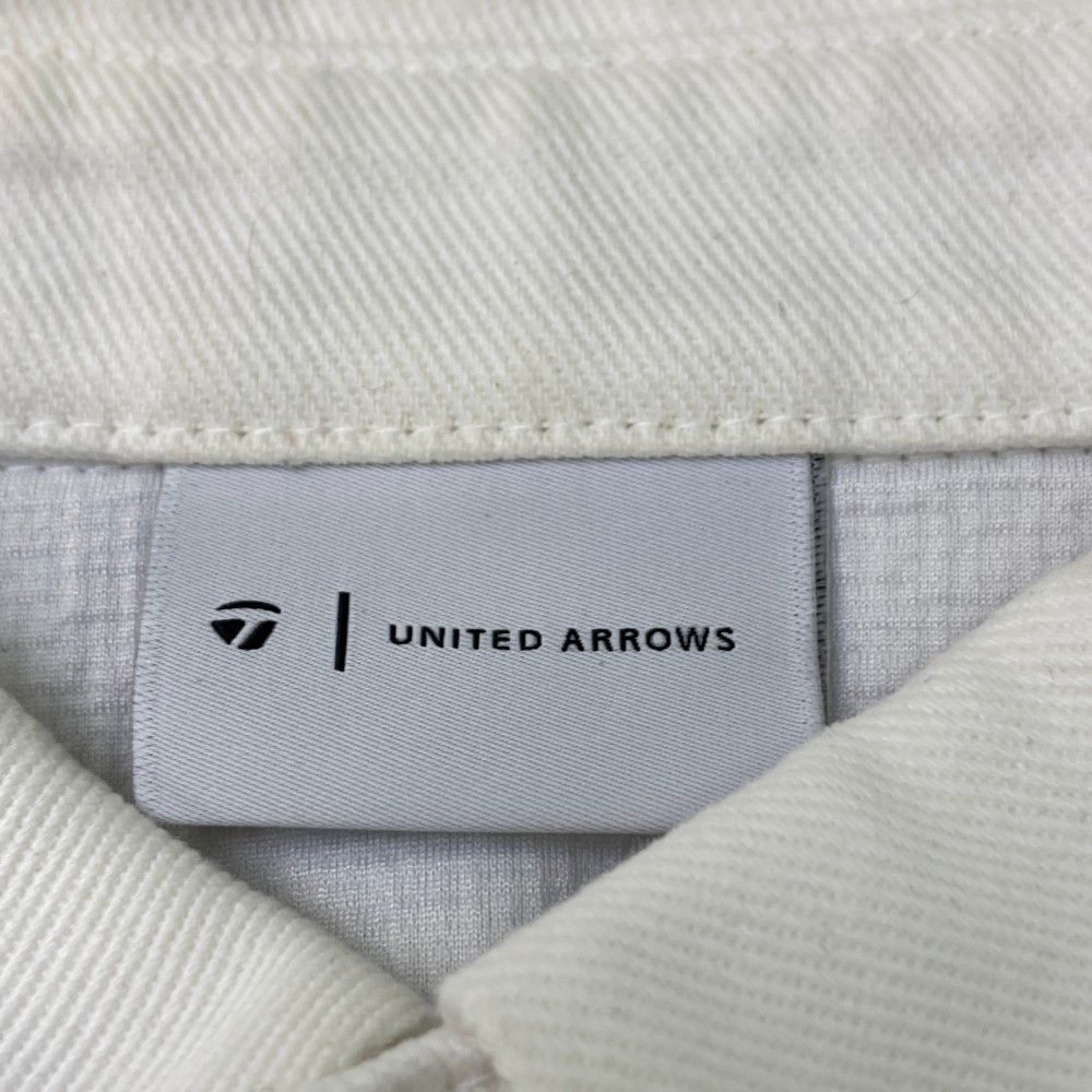 サイズ：M TAYLOR MADE テーラーメイド UNITED ARROWS 2023年 長袖ポロシャツ  ホワイト系 [240101447299] ゴルフウェア メンズ ストスト サイズ：M TAYLOR MADE テーラーメイド UNITED ARROWS 2023年