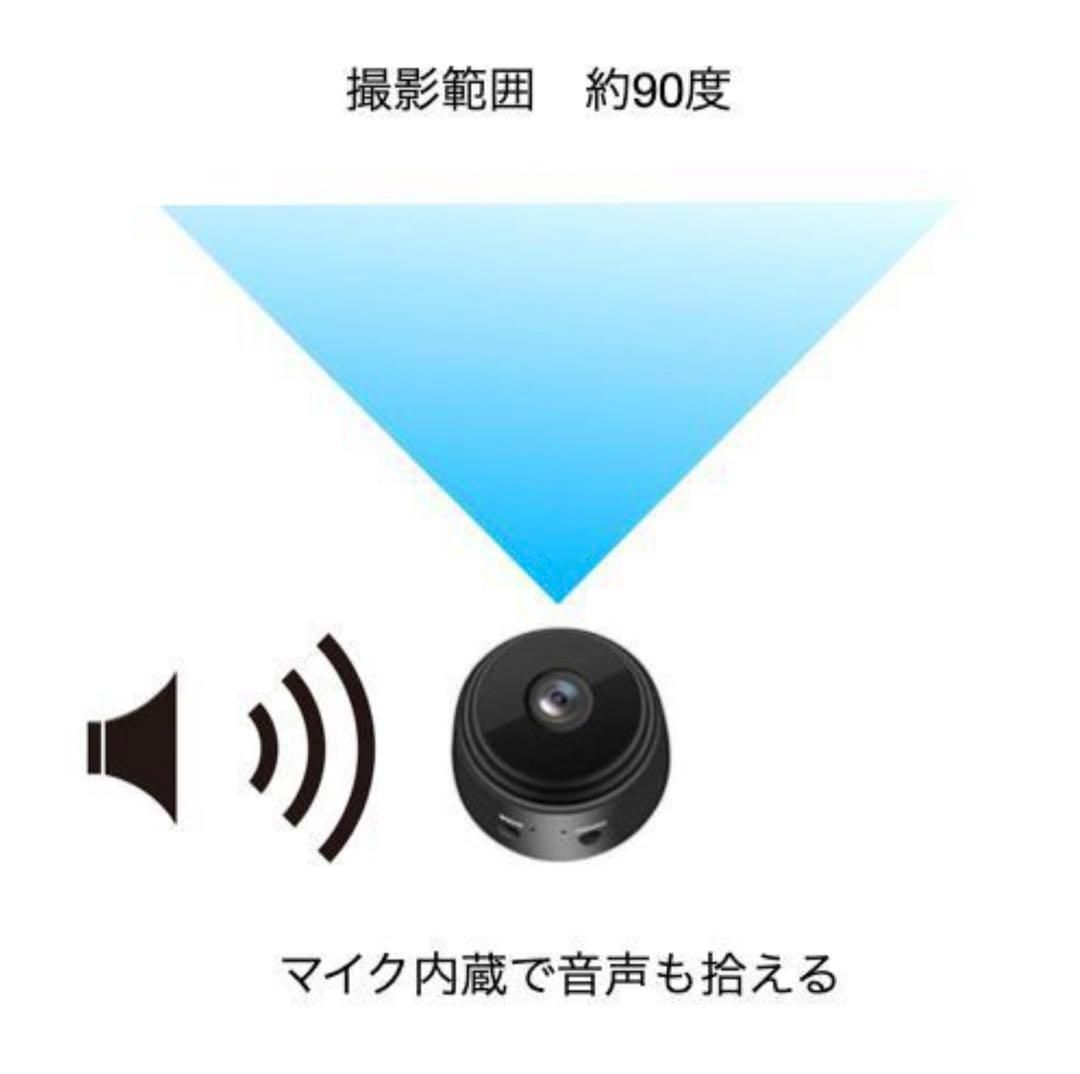 防犯カメラ 小型 ペットカメラ マイク内臓 高画質 長時間録画