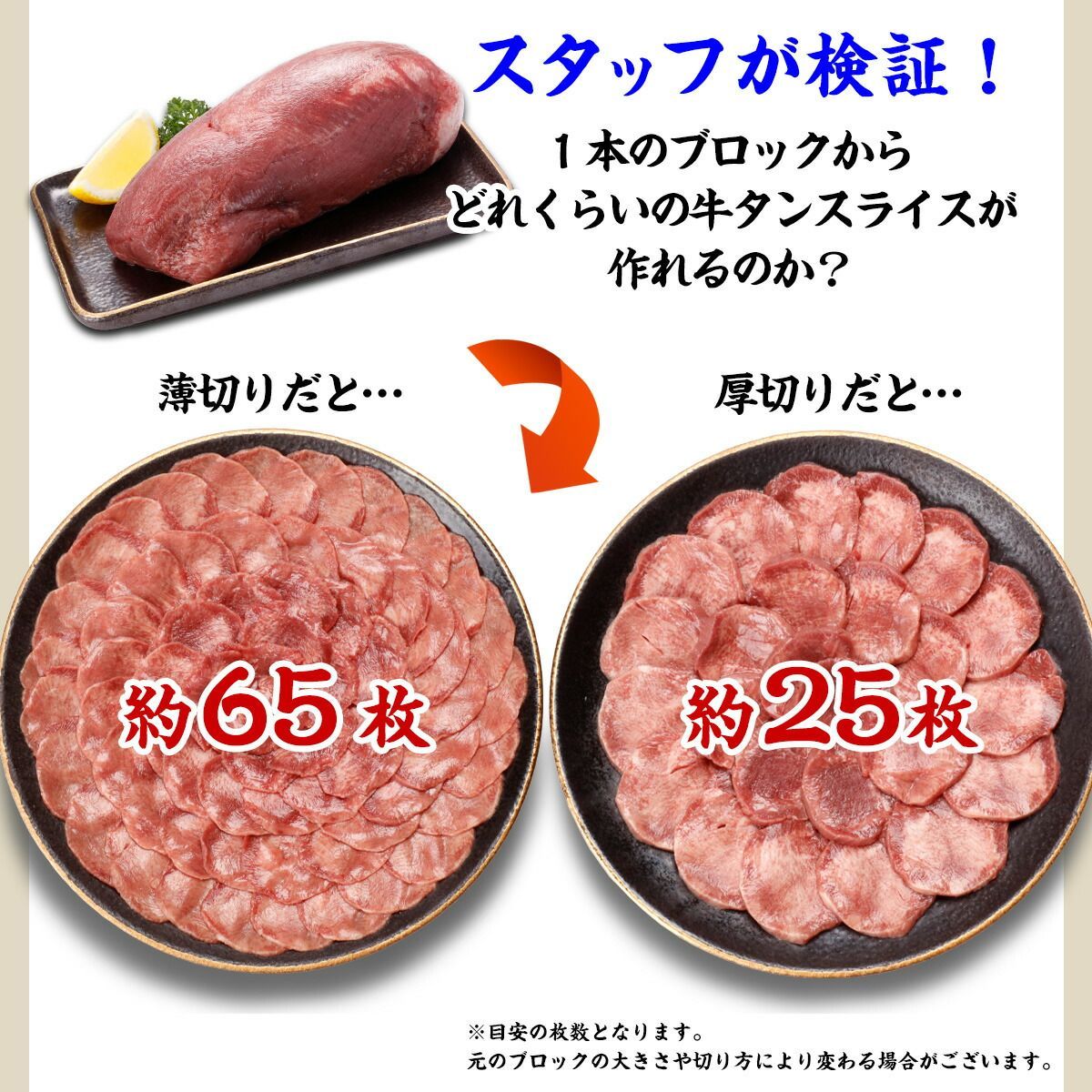 夢の牛タン食べ放題♪ 牛たんブロック二本セット