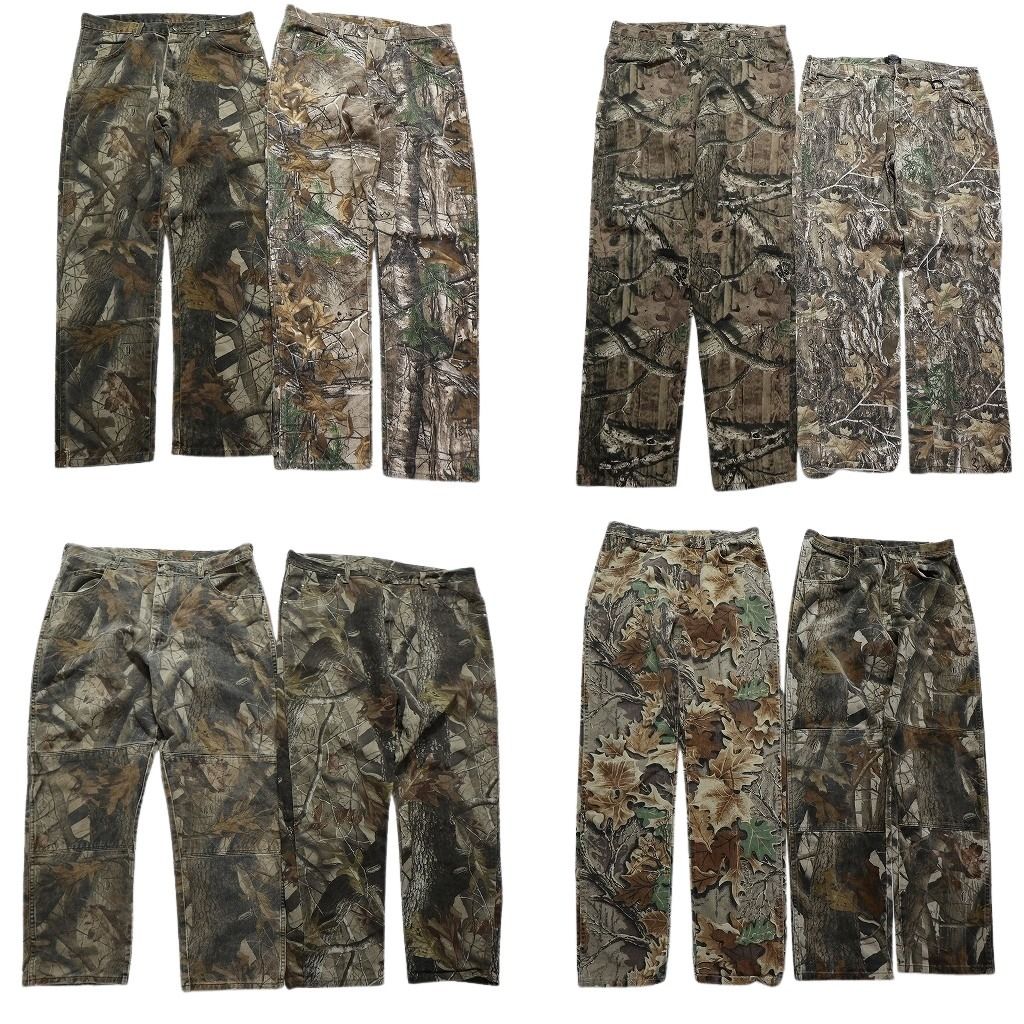 古着卸 まとめ売り リアルツリー デニムパンツ 8枚セット メンズ 34 |36 |38 |40 ラングラー ダブルニー 古着 NC1346