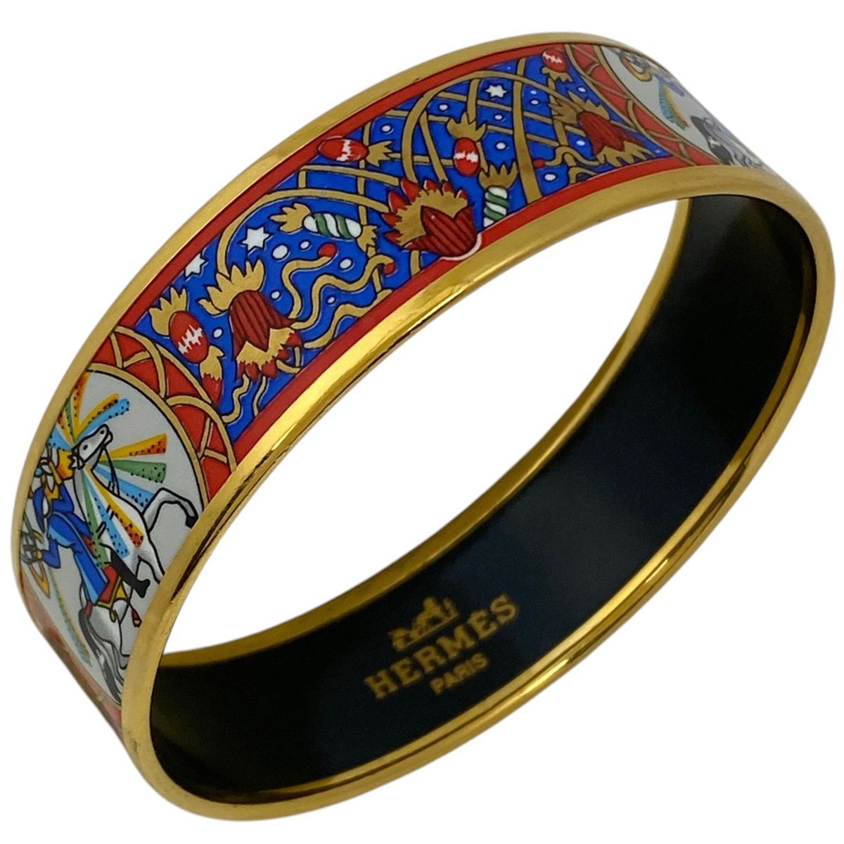 エルメス HERMES バングル エマイユPM ステンレススチール エマイユ