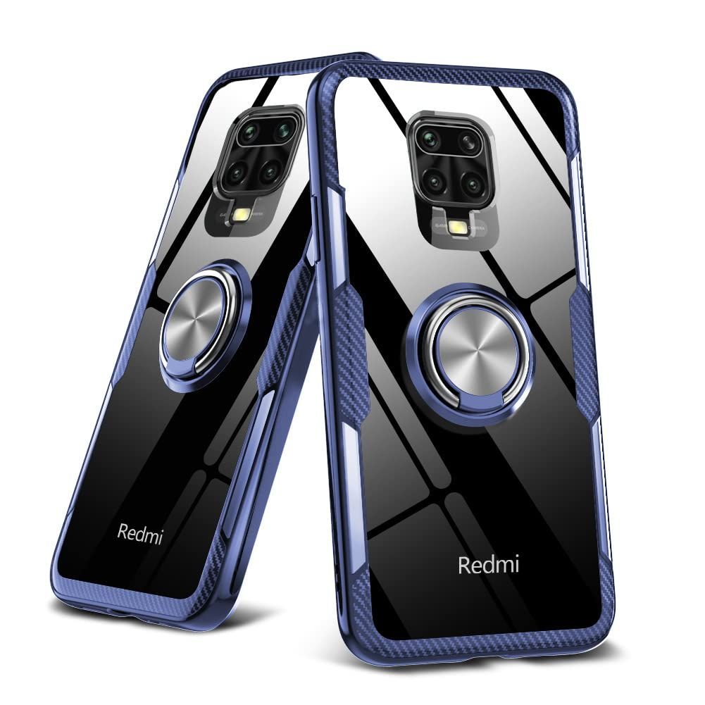 【在庫処分】YULNCUZ Redmi Note 9S ケース クリア リング付