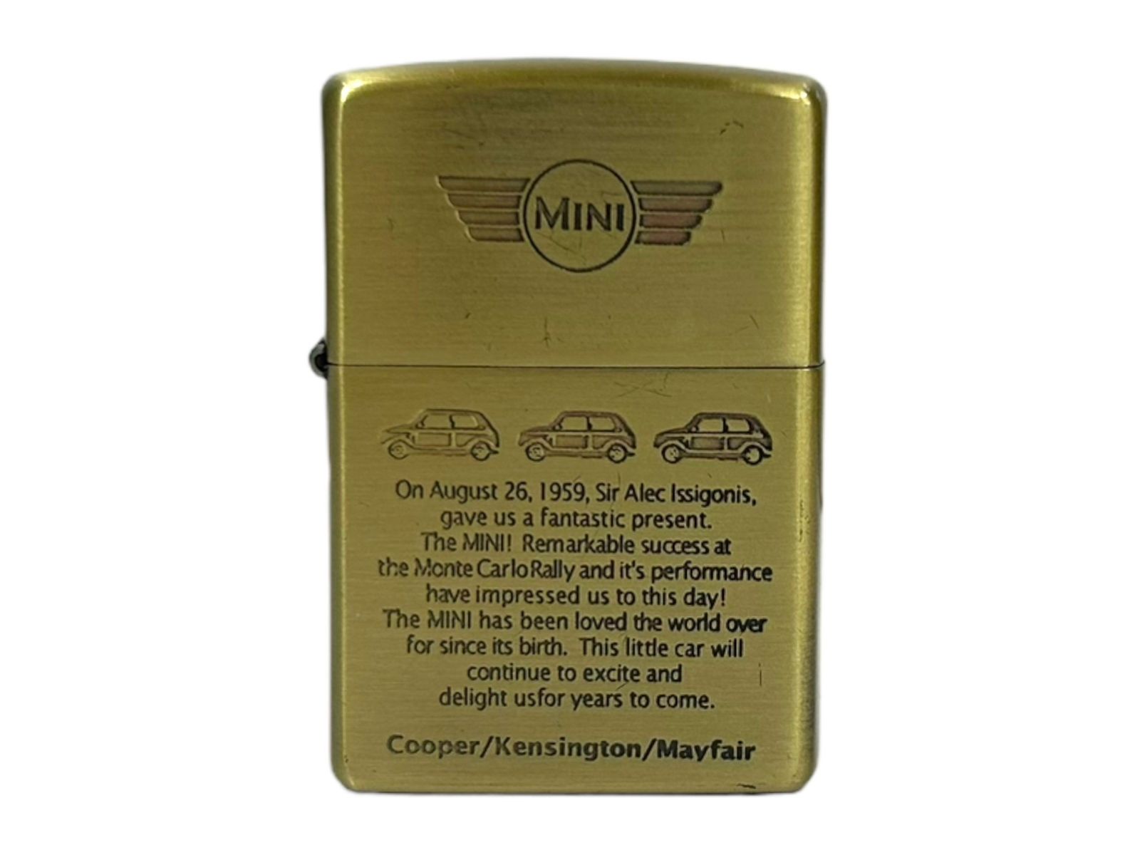 zippo (ジッポー) MJINI Cooper ミニクーパー オイルライター 1998年製 