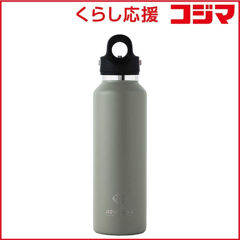 【 新品 未開封 】 REVOMAX 炭酸対応真空断熱ボトル 20oz ［592ml/ワンタッチ］ オリーブグリーン [炭酸対応] DWF-20749B-JP-V3 未使用 送料無料
