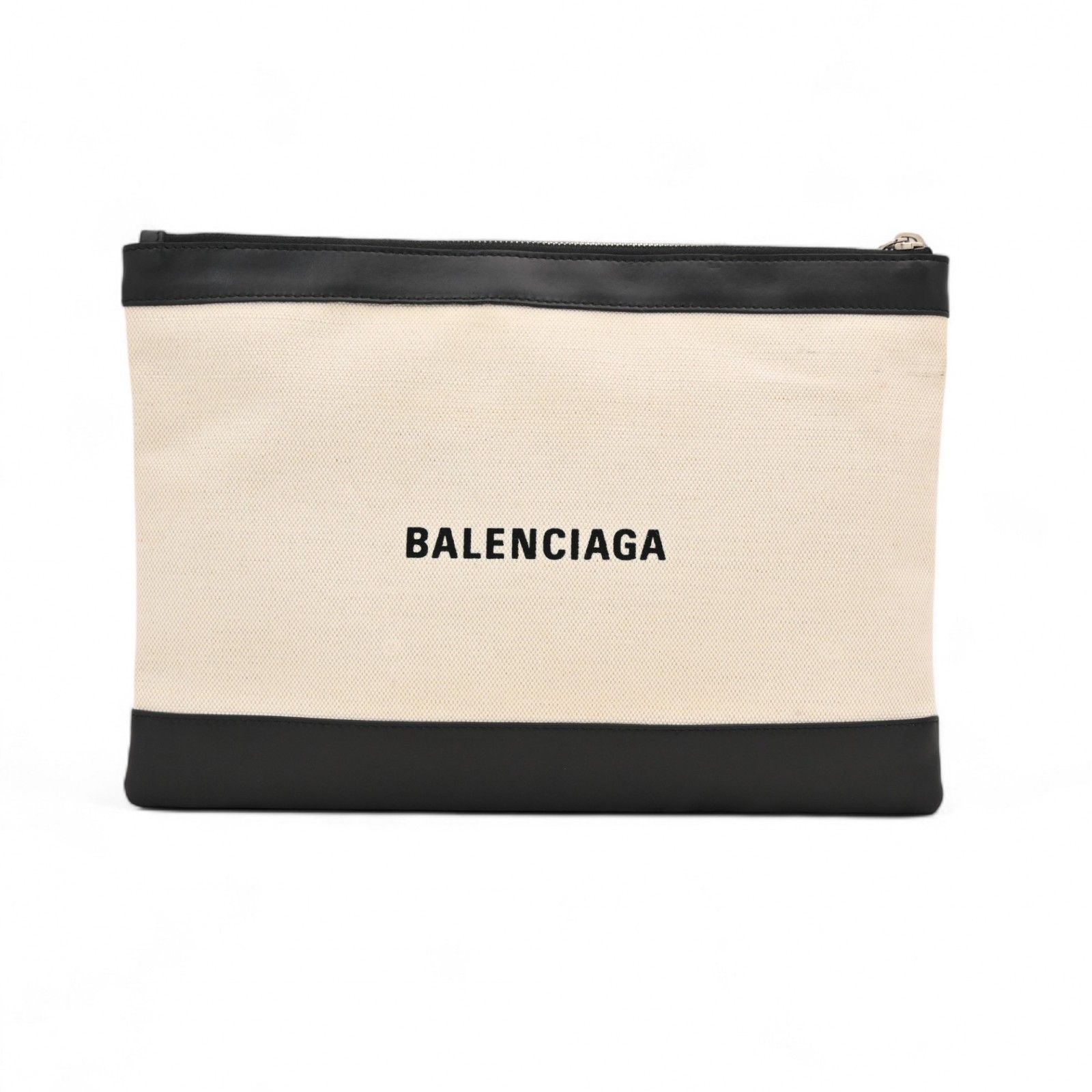 バレンシアガ　balenciaga クラッチバッグ　ボア　ファー　ロゴ総柄 BALENCIAGA - 【極美品・付属品付き✨】バレンシアガ クラッチ