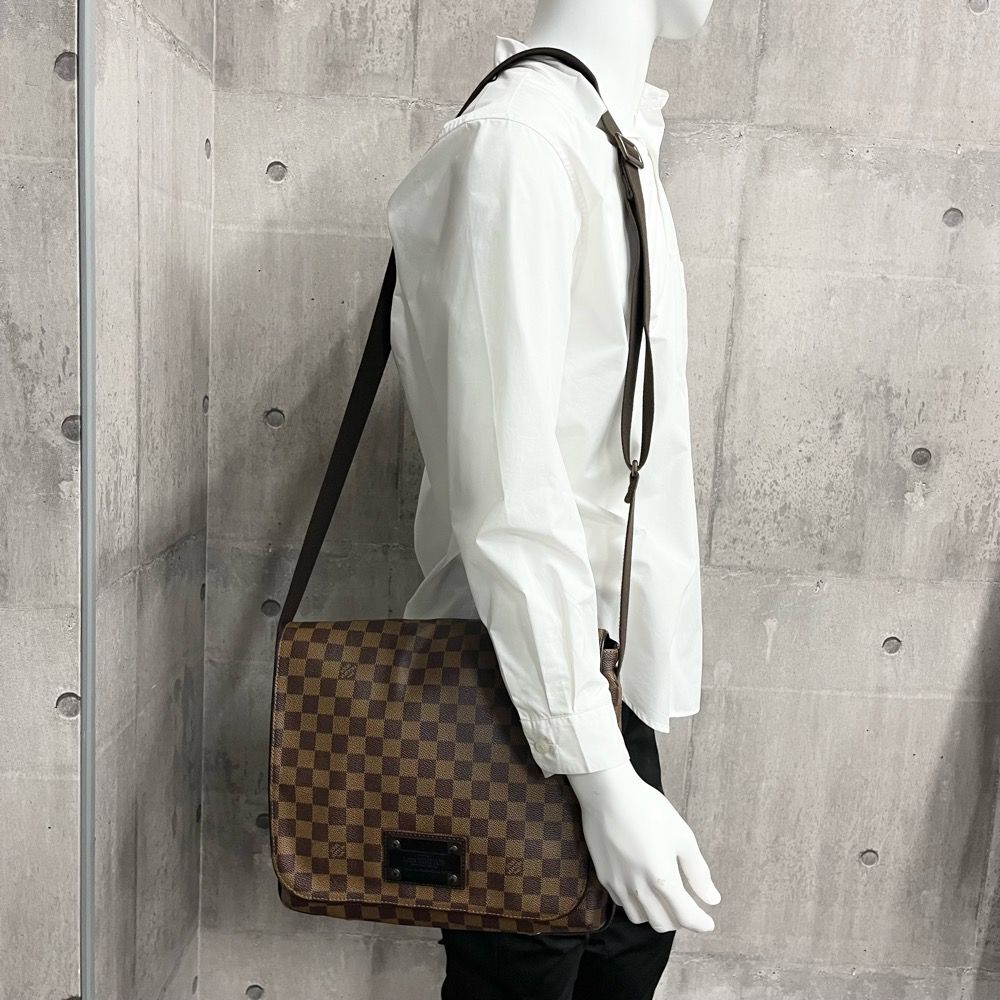 【LOUIS VUITTON】ブルックリンGM メッセンジャーバッグ　ダミエ 美品 LOUIS VUITTON ダミエ ブルックリンGM ショルダーバッグ