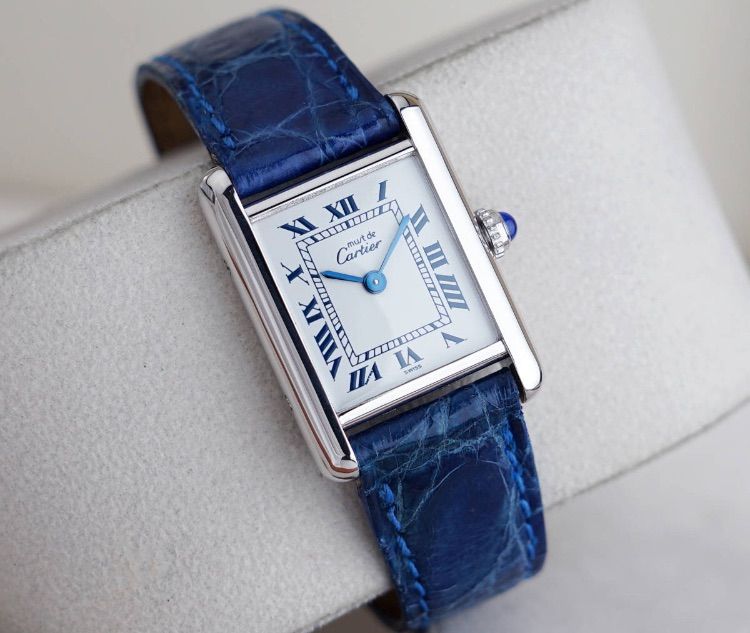 美品 カルティエ マスト タンク シルバー ローマン SM Cartier www