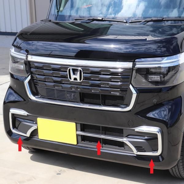 バイク N-BOX JF5 JF6 カスタム 専用 クローム メッキ フォグ ライト