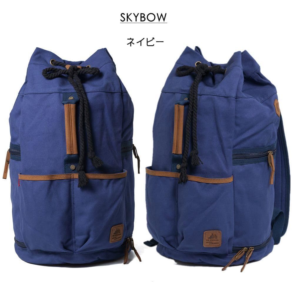 SKYBOW] 帆布 リュック メンズ 大容量 大開口式 上下二層 バックパック ...