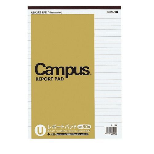まとめ コクヨ キャンパスレポートパッドＡ４厚口Ｕ５０枚 ﾚ116UN ×20セット