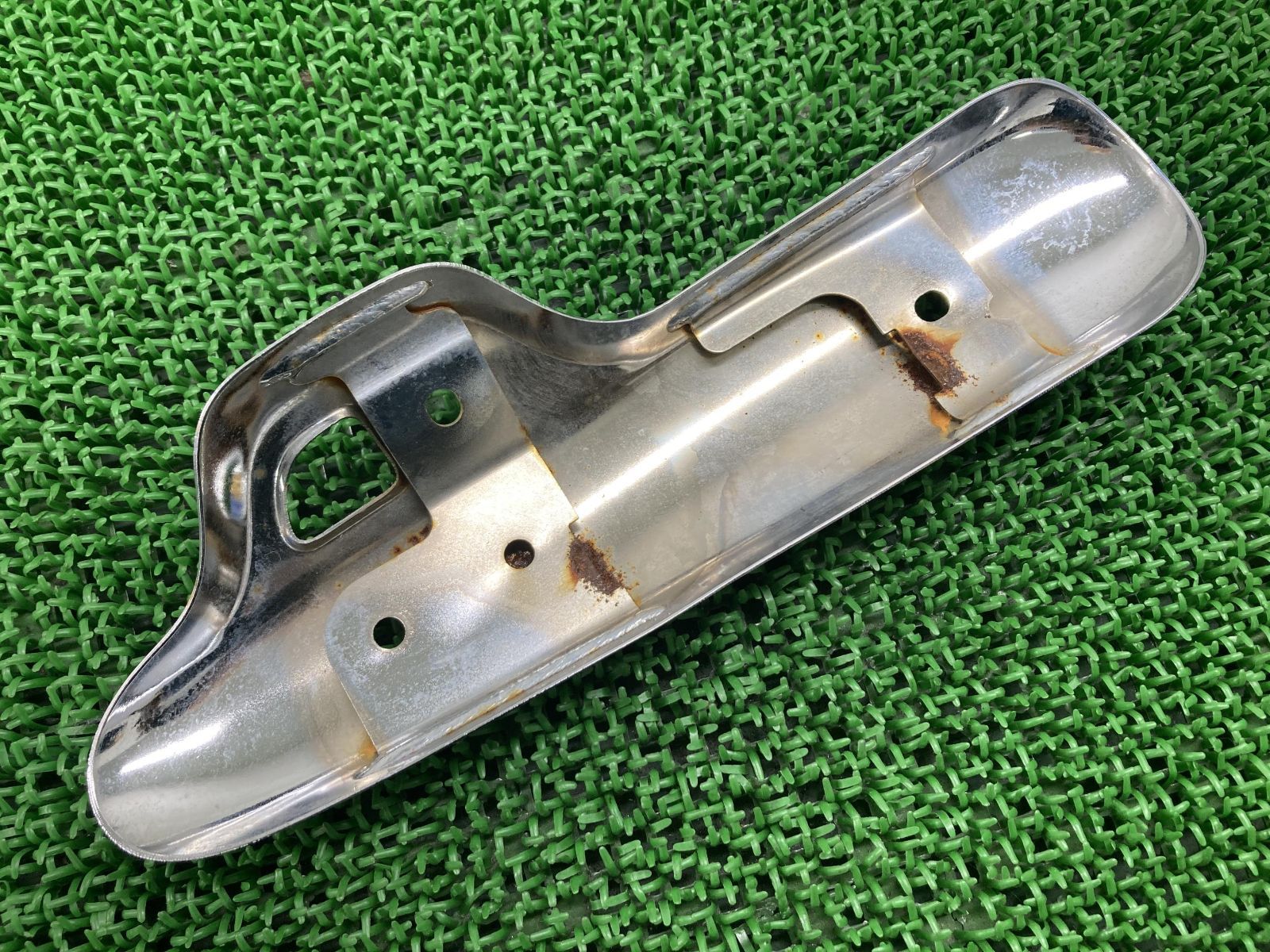 SR400 マフラーヒートガード ヤマハ 純正 中古 バイク 部品 RH03J