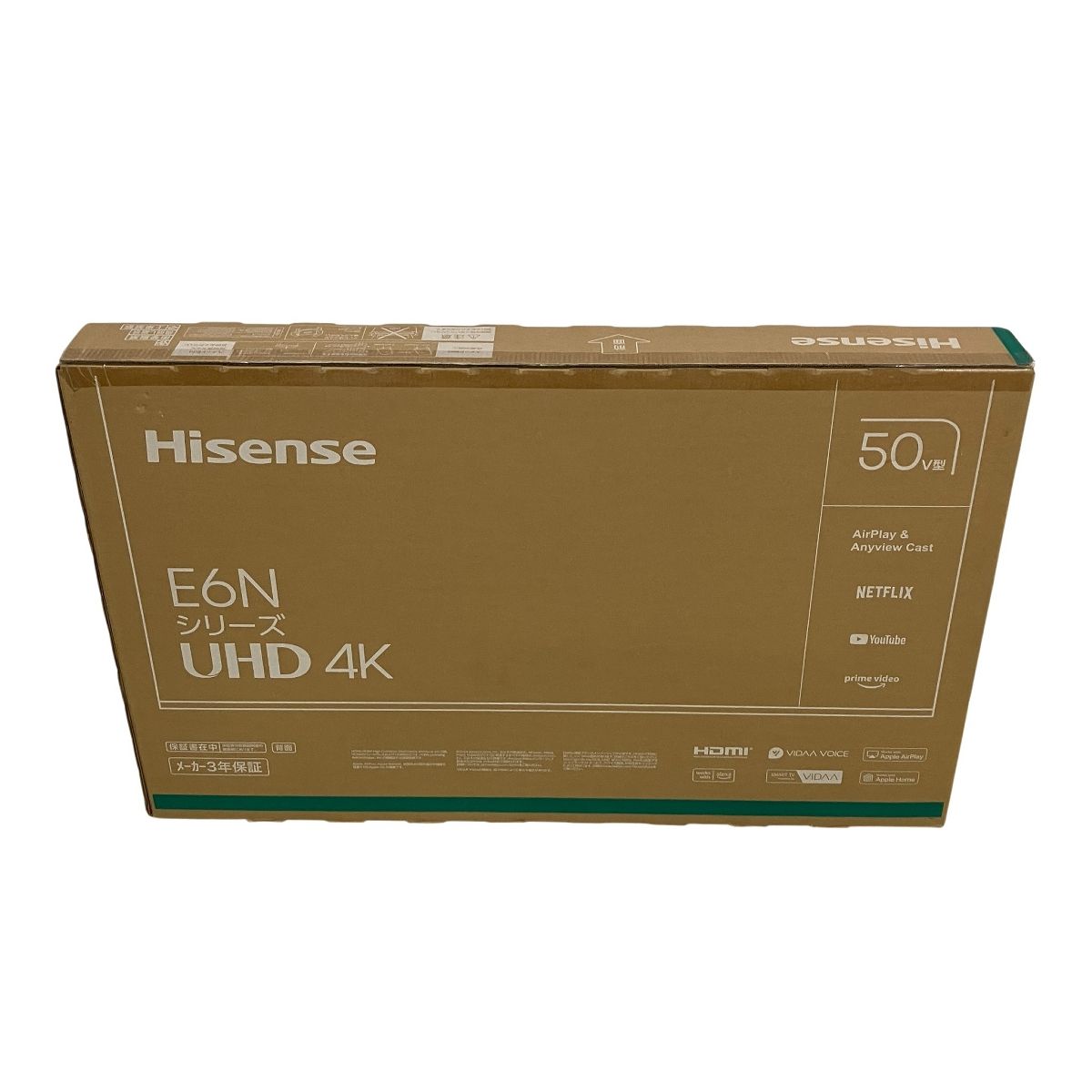 Hisense 50 E 6 N 50型テレビ V 4 K 発売モデル TV 家電 ハイセンス