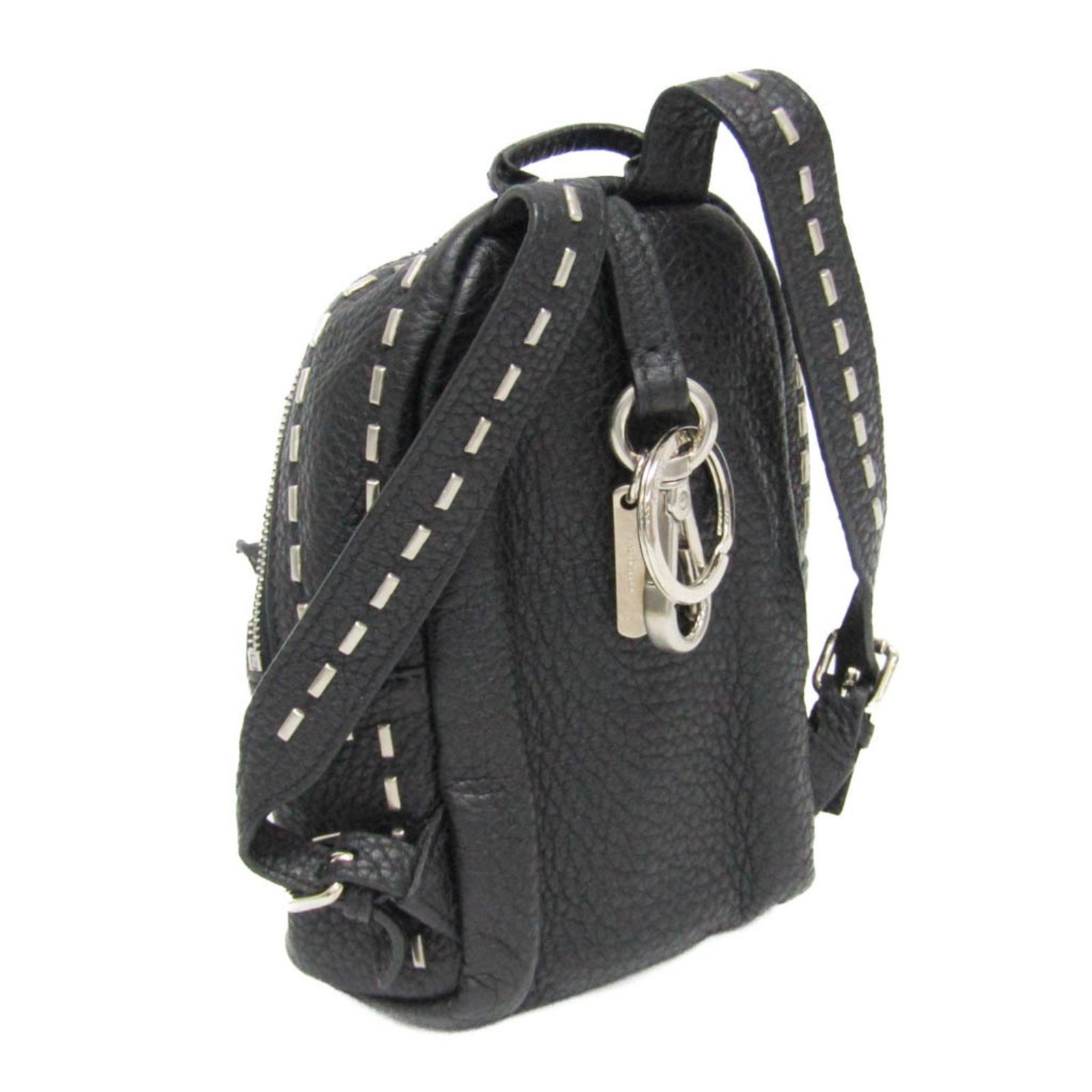 フェンディ(Fendi) セレリア ポーチ 7AR471 キーホルダー (ブラック 