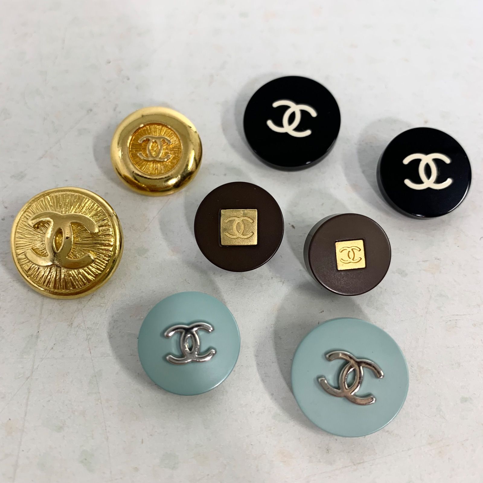 CHANEL シャネル ボタンおまとめ 金 ターコイズ ブラック