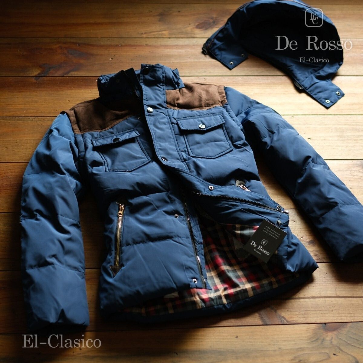新品□限定 *De Rosso* 白羽毛80% ミリタリー ダウンジャケット