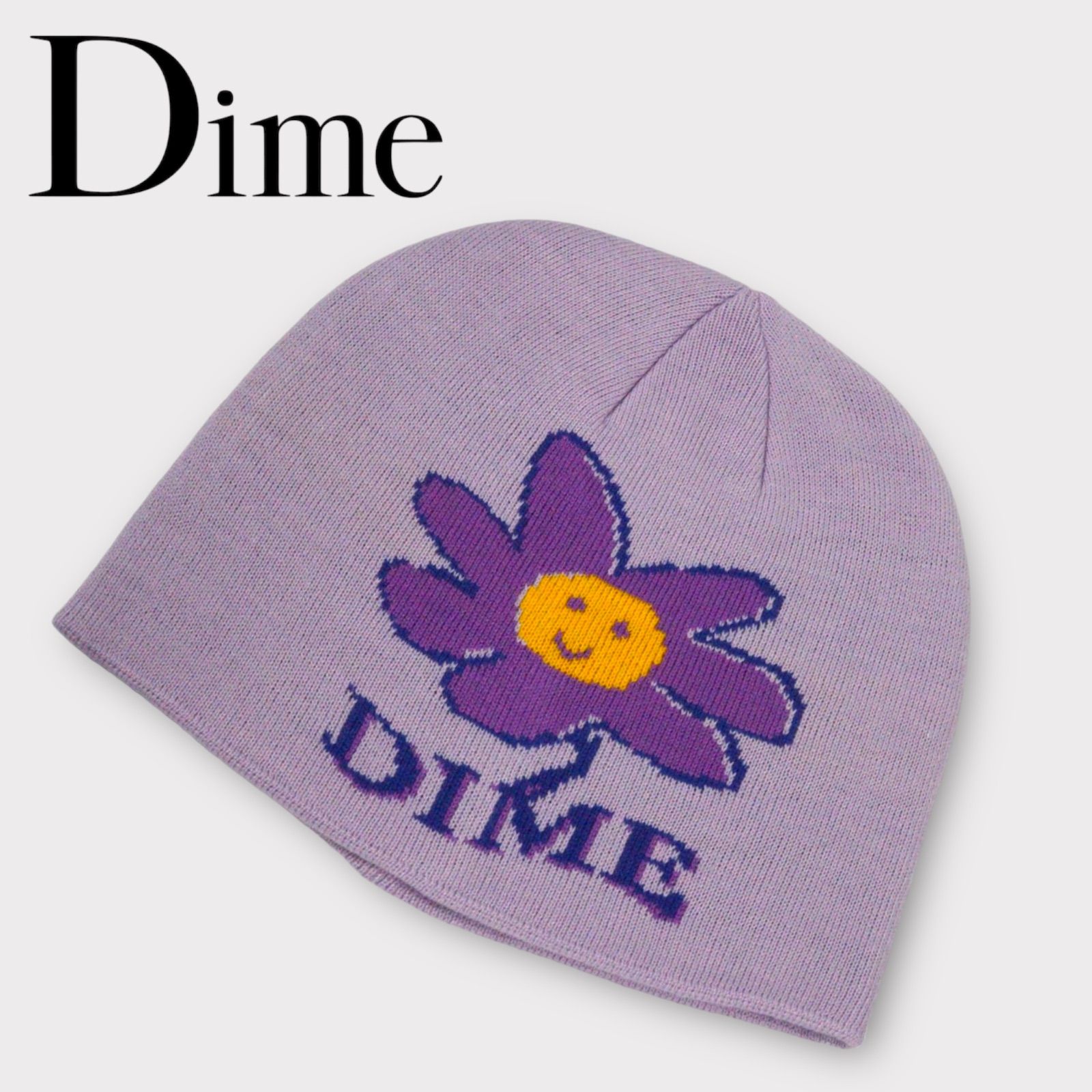 ◇DIME Cute Flower Skull Beanie ビーニー グリーン ダイムモンテ