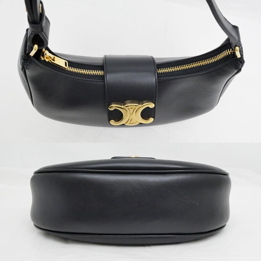 【極美品&極希少】CELINE セリーヌ ショルダーバッグ トリオンフ金具 セリーヌ CELINE ミニトリオンフ ストラスクロージャー