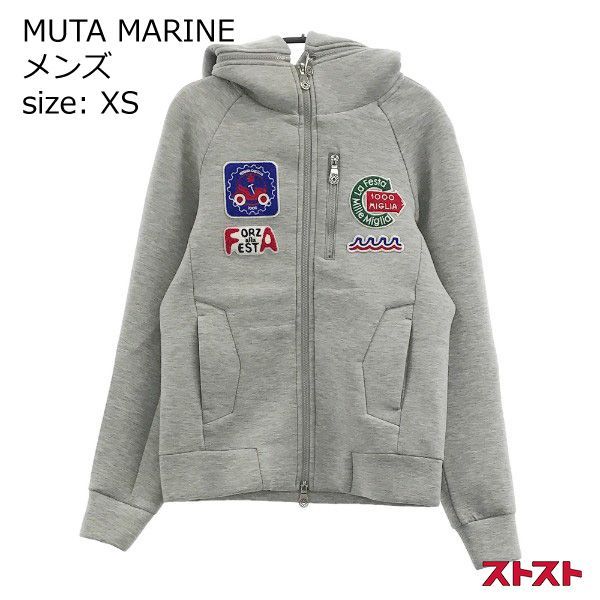 Muta ムータ マリン ボンディングパーカー グレー XSサイズ メンズ