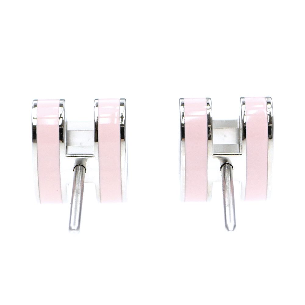 HERMES】エルメス ポップH・ポップアッシュピアス Hロゴ シルバー