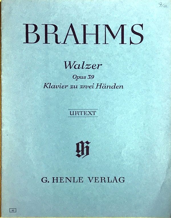 ブラームス ワルツ集 Op.39 (ピアノ・ソロ) 輸入楽譜 BRAHMS Op. 39 Walzer 洋書 - メルカリ