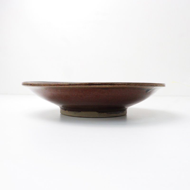 人気商品 美品 小鹿田焼 飛び鉋 6寸皿 18cm/ 食器 陶器 お皿【2400014074819】