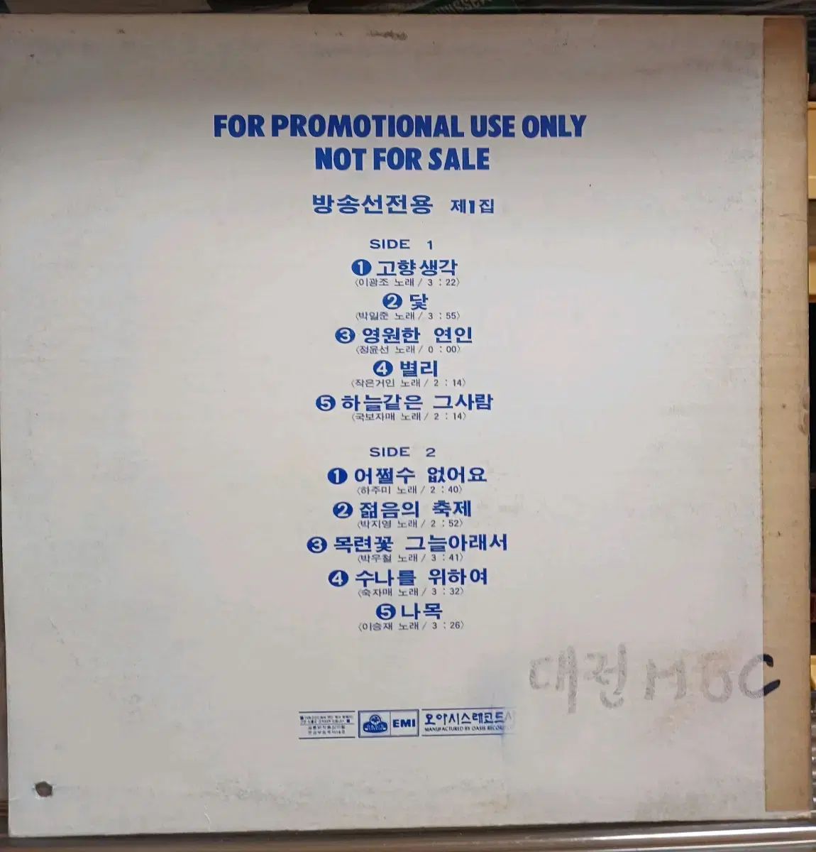 放送宣伝用 81 初年度 ぼくの 1 家 LP NM