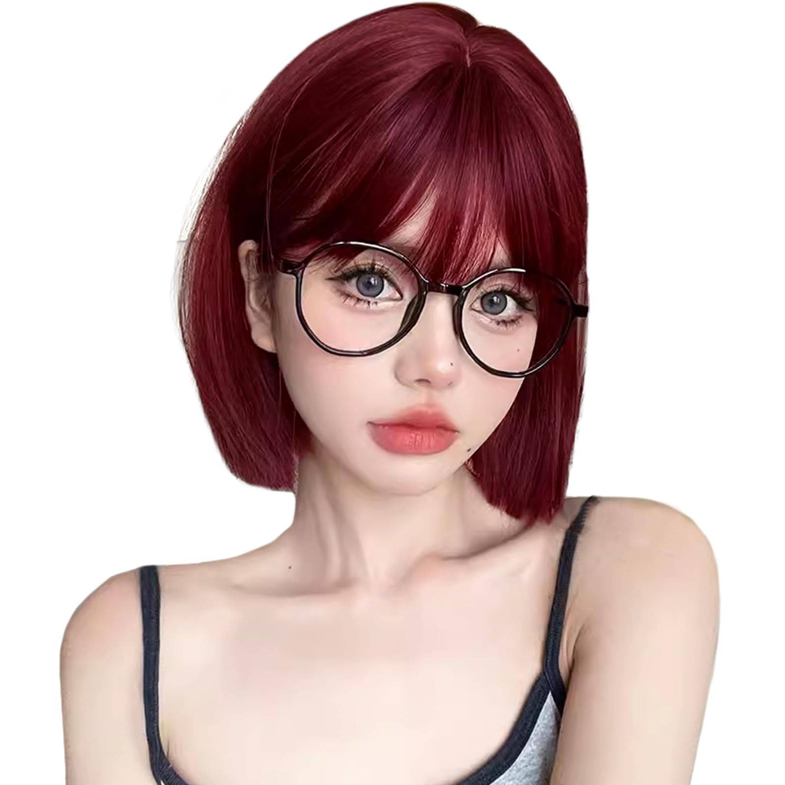 wig ファッション wig 可愛い 小顔 コスプレ 原宿系 ロリータ ワンカール ぱっつん前髪 人気 おしゃれ 外向き ウィッグ ウィッグ 日常 女装 ボブウィッグ カツラ ボブショート 耐熱 レディース 