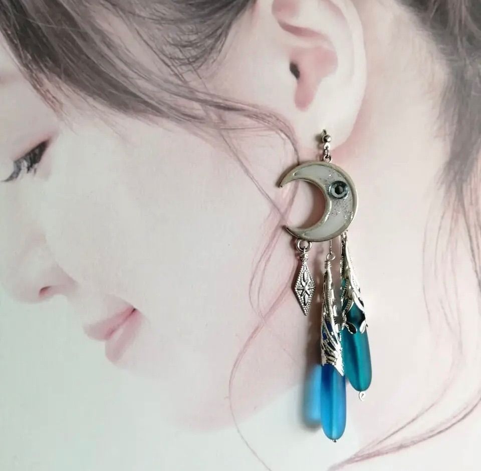 FF XIV × Biju mam 伊勢丹コラボ メネフィナイヤリング 未使用】FF14