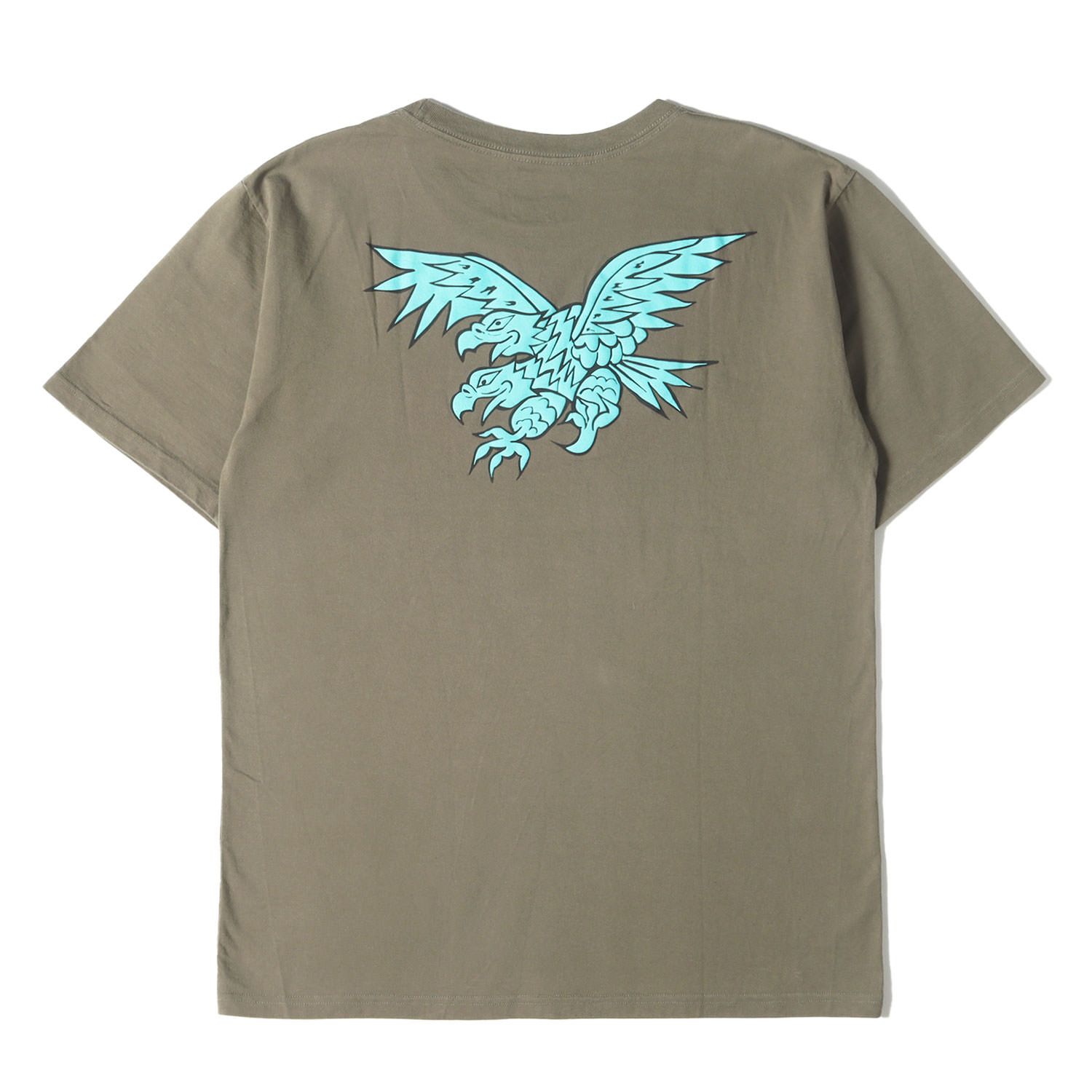 WTAPS ダブルタップス Tシャツ サイズ:L / イーグル グラフィック クルーネック Tシャツ (NOMANS LAND) / オリーブドラブ / トップス カットソー 半袖【メンズ】【中古】【K4521】 WTAPS ダブルタップス Tシャツ サイズ:L / イーグル グラフィック