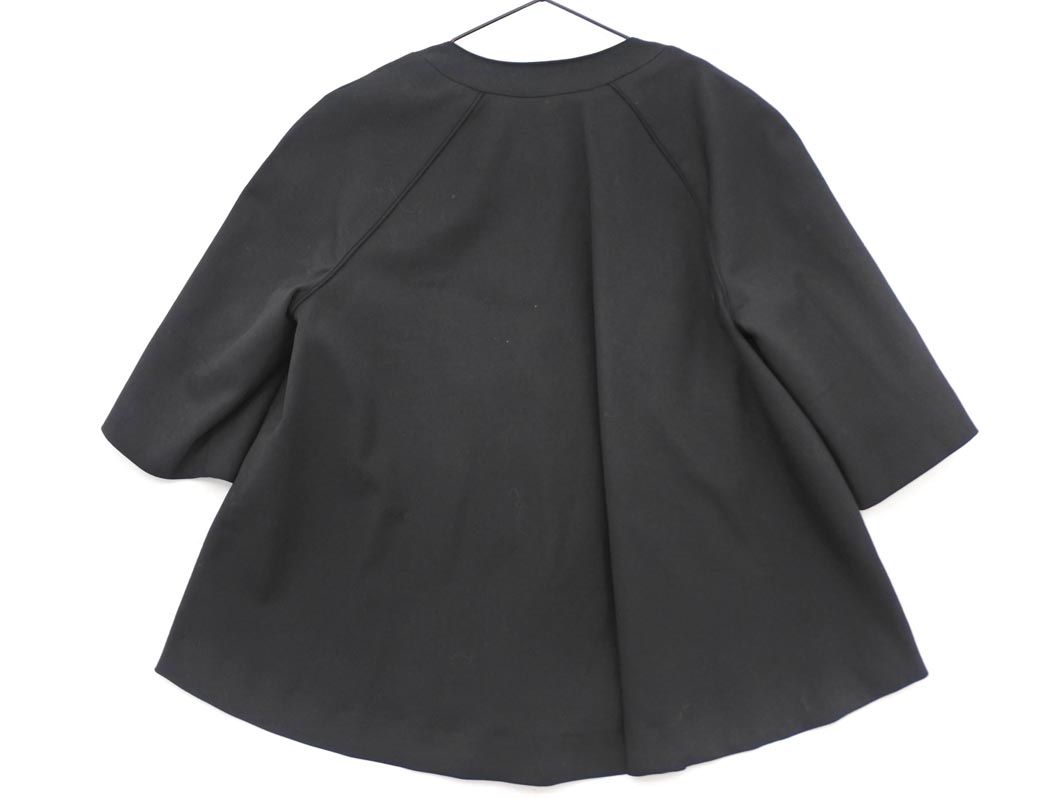 theory luxe セオリーリュクス ウール混 ノーカラー ジャケット