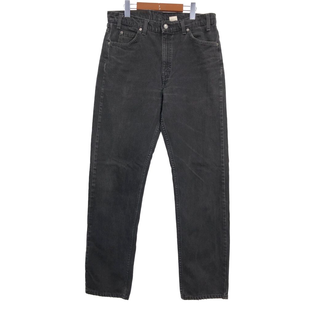 90年代 Levi's リーバイス 505 デニムパンツ オレンジタブ ブラック (メンズ W36 L34) 中古 古着 S0016