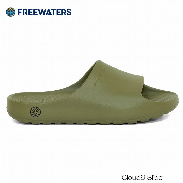フリーウォータース サンダル WATERS Cloud 9 Slide クラウドナイン スライド OLIVE サンダル リカバリー シャワーサンダル 25SS 日本