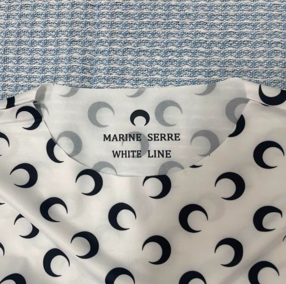 Marine Serre トップ 長袖Tシャツ SecondSkin セカンドスキン ムーン  
