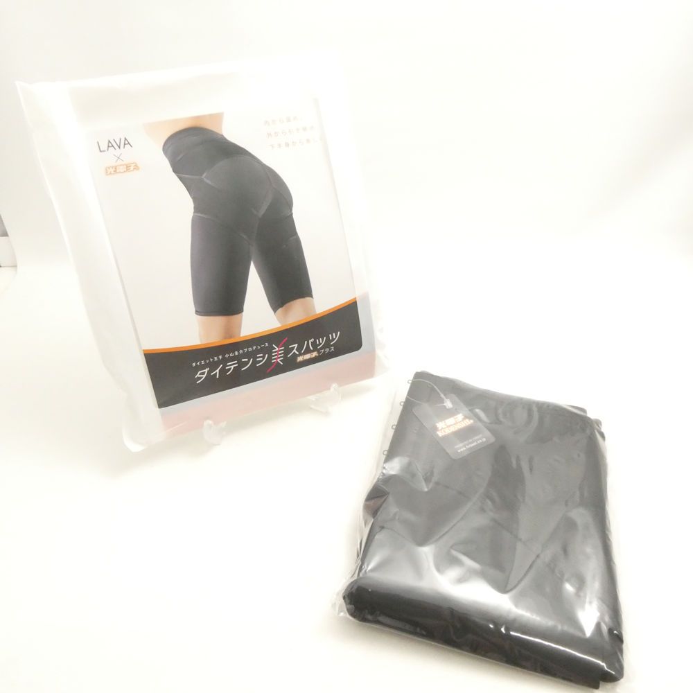 【美品】ラバ　ダイテンシ美スパッツ　M LAVA】ダイテンシ美スパッツエアープラス(S・Mサイズ ブラック