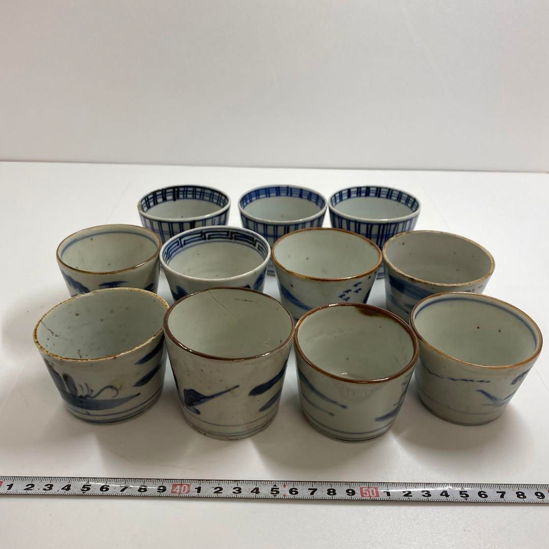 古伊万里 染付蕎麦猪口23客 東Y6-1204② - メルカリ