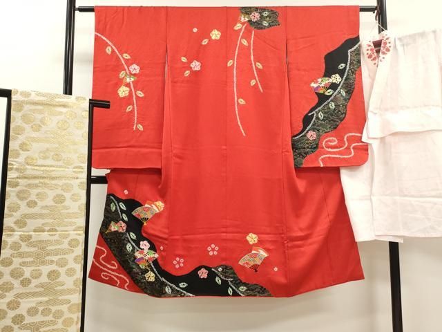 平和屋着物[]七五三 女の子 7歳 祝着 四つ身 長襦袢・袋帯