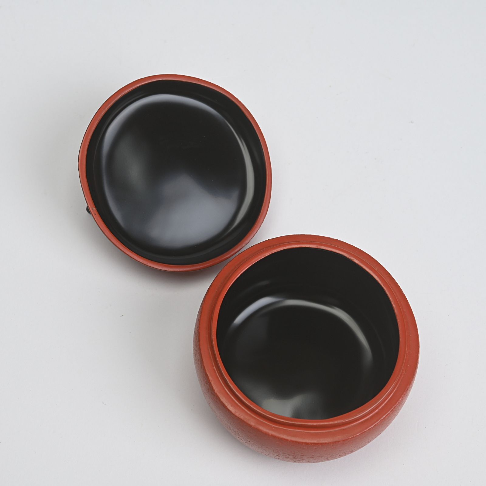 バラ売り可 前端俊明 山中塗 柿香合 共箱 茶道具