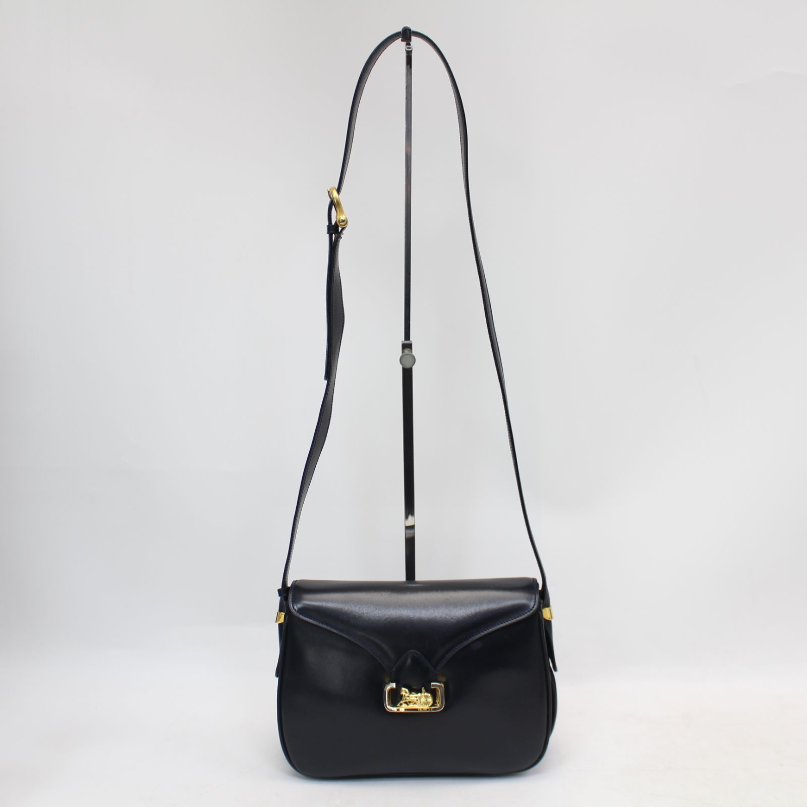 IS234)CELINE セリーヌ 馬車金具 ヴィンテージ レザー
