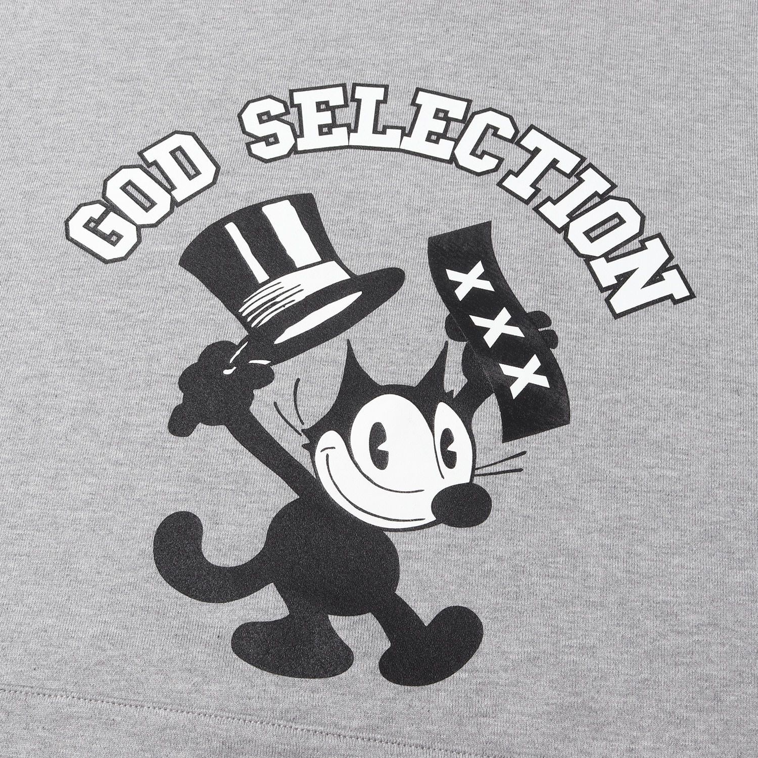 レア【ゴッドセレクショントリプルエックス×フィリックス】コラボ パーカー L 黒 新品同様 GOD SELECTION XXX ゴッド・セレクション・トリプル