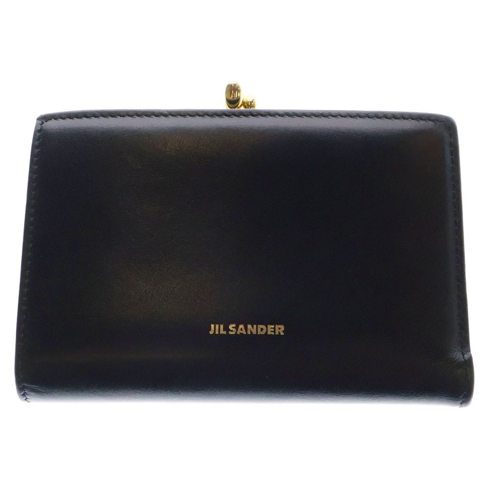 未使用級✨ JILSANDER ジルサンダー 長財布 ゴジパース がま口 レザー JIL SANDER ジルサンダー GOJI PURSE SM ゴジパース レザー コンパクト