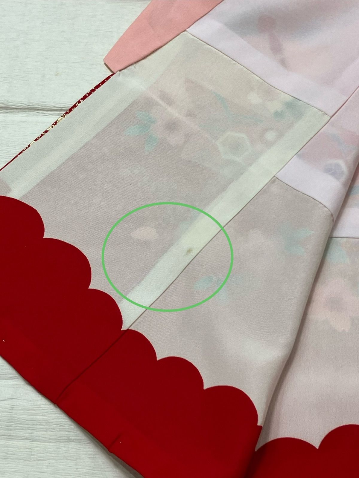 正絹一つ身着物 宮参り着