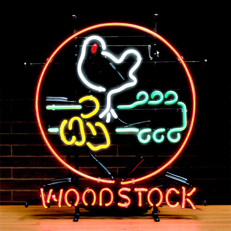 ネオンサイン WOOD STOCK ネオン管 照明 店舗装飾 インテリア ガレージ