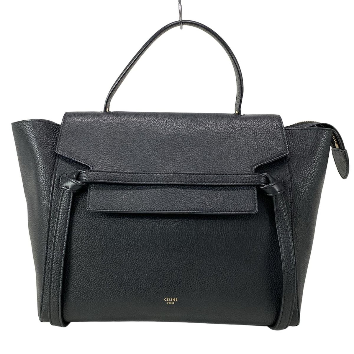 CELINE セリーヌ ハンドバッグ ベルトバッグミニ 176103XVM.38NO 黒 レザー