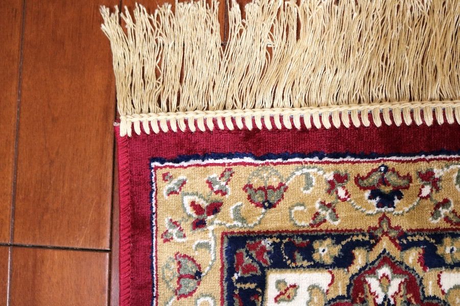 ペルシャ柄絨毯 200×290 新品未使用 6畳 大判ラグ カーペット 訳あり