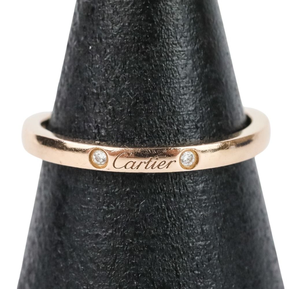 カルティエ 3p ダイヤモンド バレリーナ リング K18PG 2.3g 28/美品