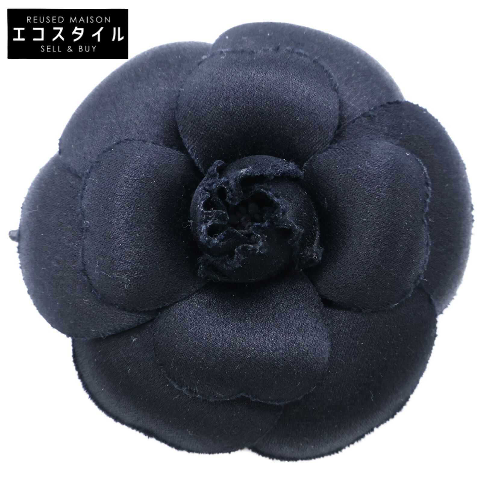 CHANEL シャネル コサージュ ネイビー カメリア シャネル CHANEL